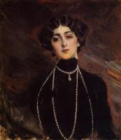 Giovanni Boldini - Portrait of Lina Cavalieri